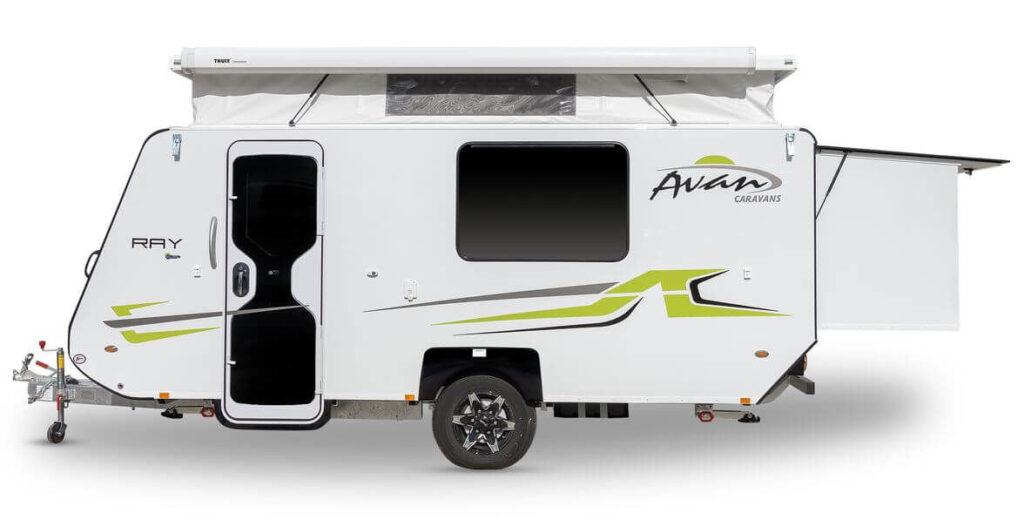 Avan Ray slide-out pop-top caravan