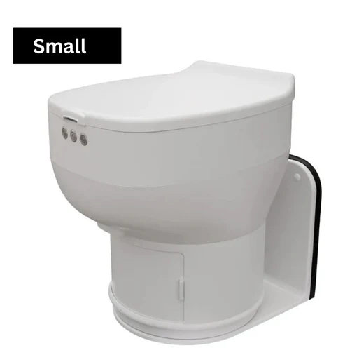 LooSeal Elite waterless toilet fitted on an adapter plate